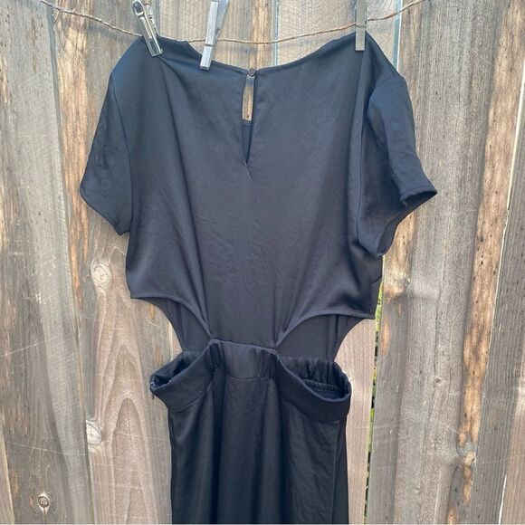 BA&SH Ritz Cutout RARE Midi Classic Slit Dress size 4 NWT - Picture 9 of 14